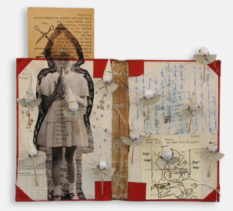 Book Collages - Using Collage, Image Transfer and Sewing